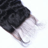 5*5 Deep Wave Virgin Hair Natural Black Closure