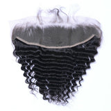 Deep Wave Virgin Hair Natural Black Frontal