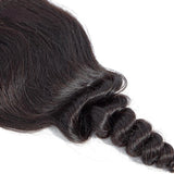 Loose Wave Virgin Hair Natural Black Frontal