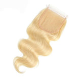 #613 Body Wave Closure Virgin Hair Blonde Closure