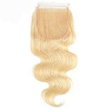 #613 Body Wave Closure Virgin Hair Blonde Closure