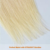 #613 Straight Closure Virgin Hair Blonde Closure