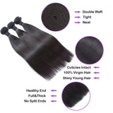 Bundle Deals Straight Virgin Hair Natural Black